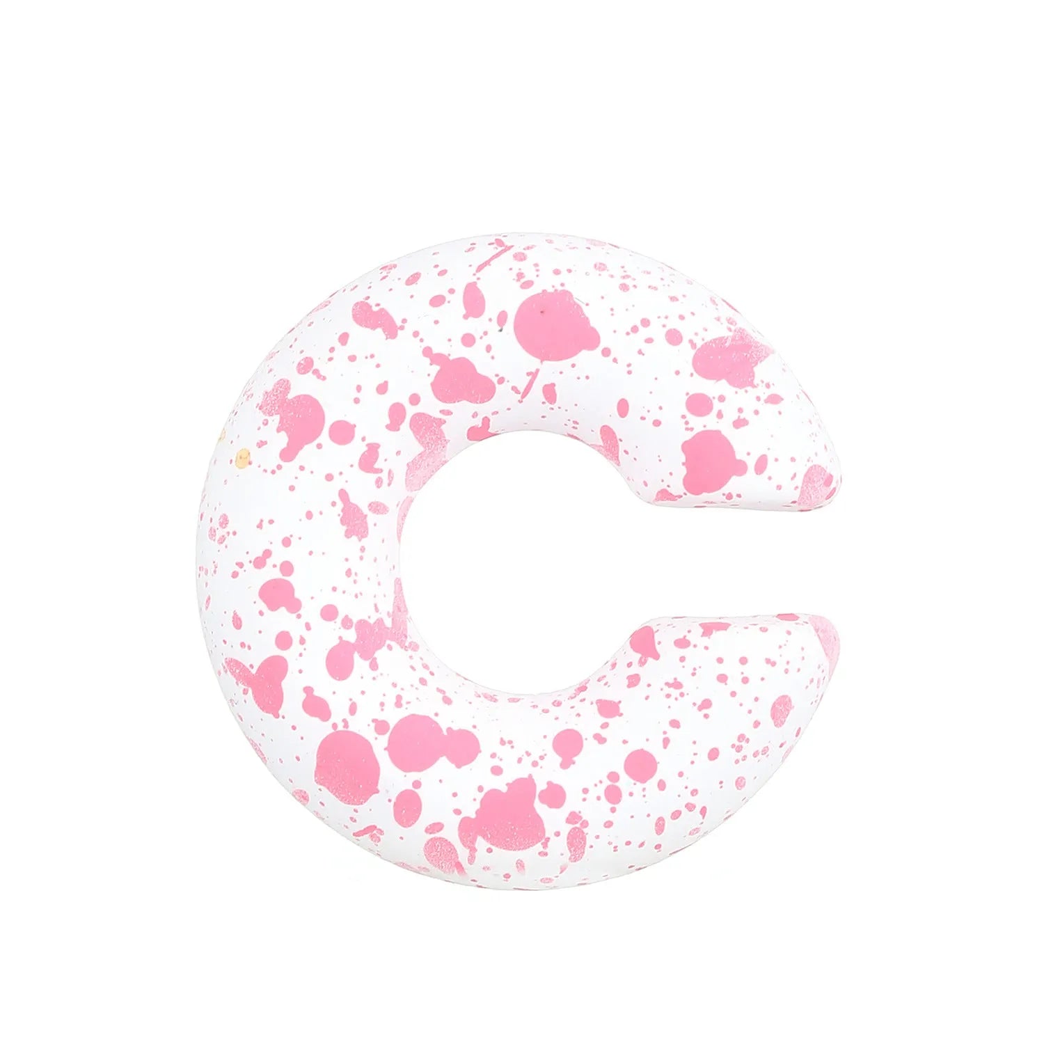 A pair of matte finish, coarse round C-shaped clip-on earrings for women in a choice of fifteen candy colours.