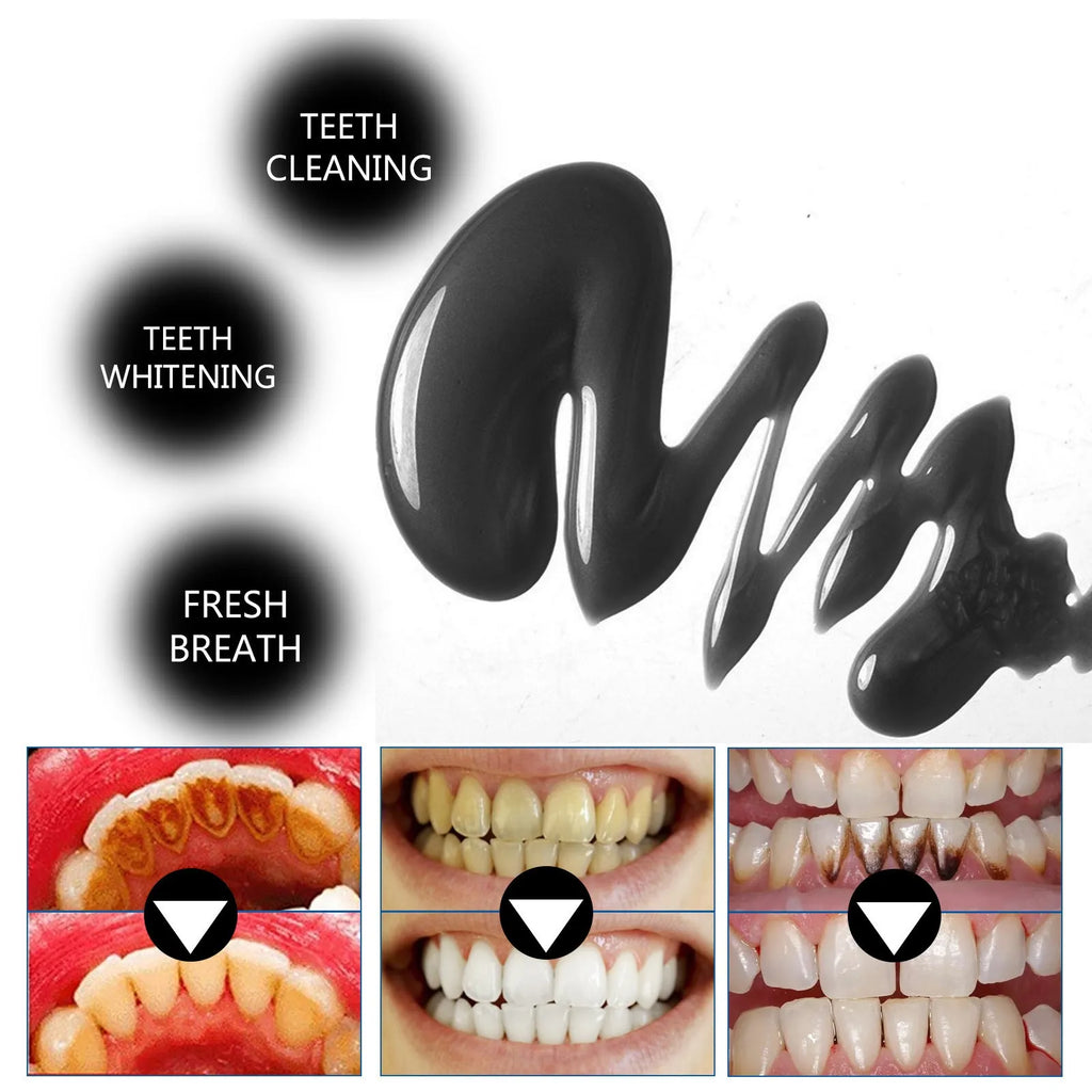 30ml bamboo charcoal toothpaste tube for stain removal and brightening
