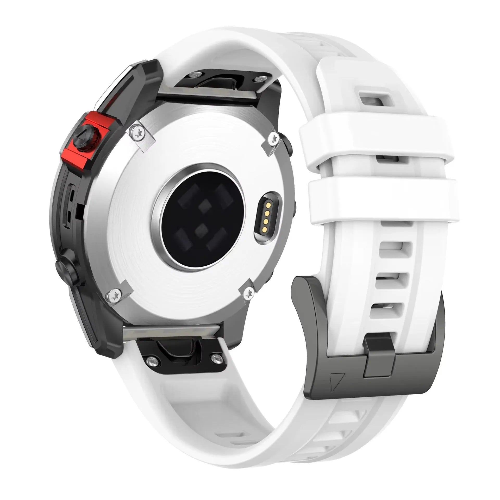 Jiaming Fenix7 quick release silicone sports watchband shown in multiple colours and sizes