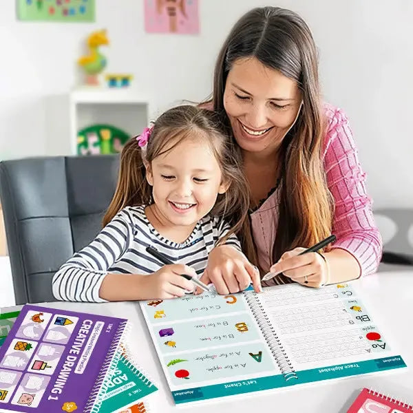 Children's word practice painting manual writing brace stationery set including pencil grip aid and stationery tools
