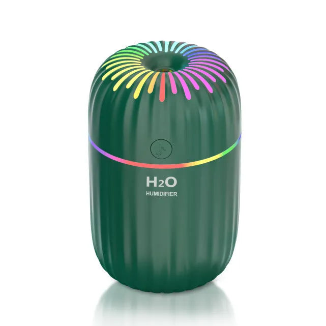 Small animal-shaped USB aromatherapy humidifier in green, pink, or white with a compact plastic design.