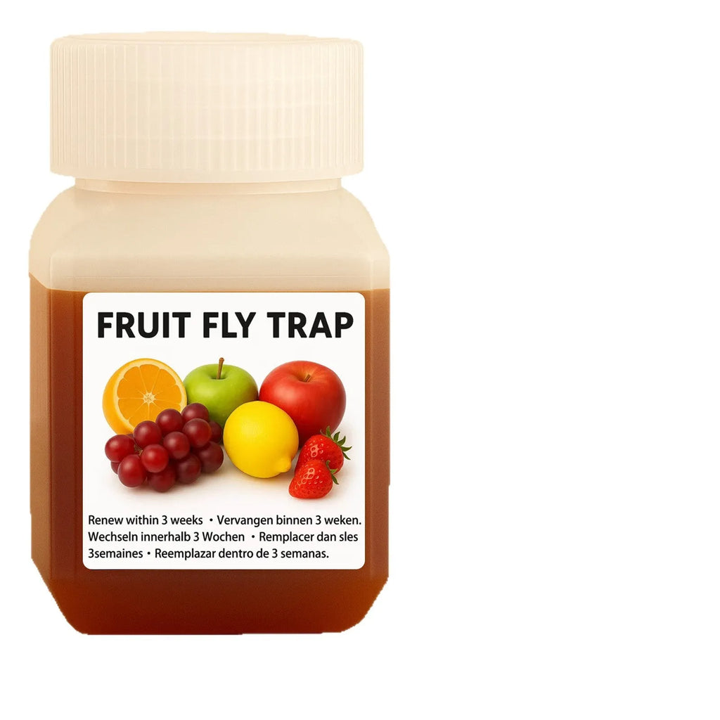 SK003 fruit fly bait liquid bottle with optional application funnel