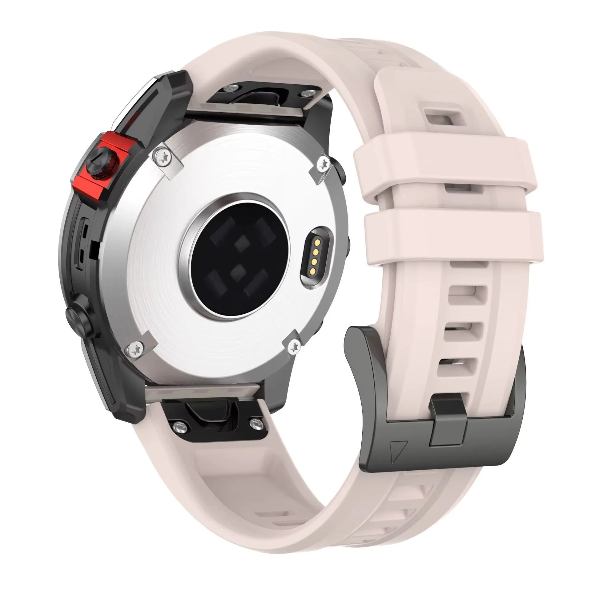 Jiaming Fenix7 quick release silicone sports watchband shown in multiple colours and sizes