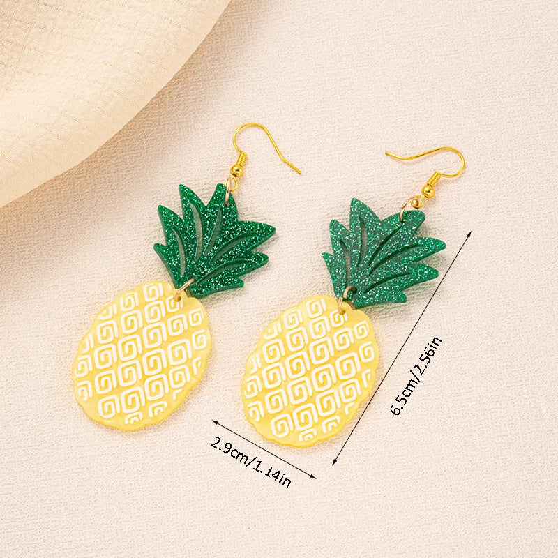 Drop shape earrings with a white acrylic coconut artocarpus charm and silver alloy hook.