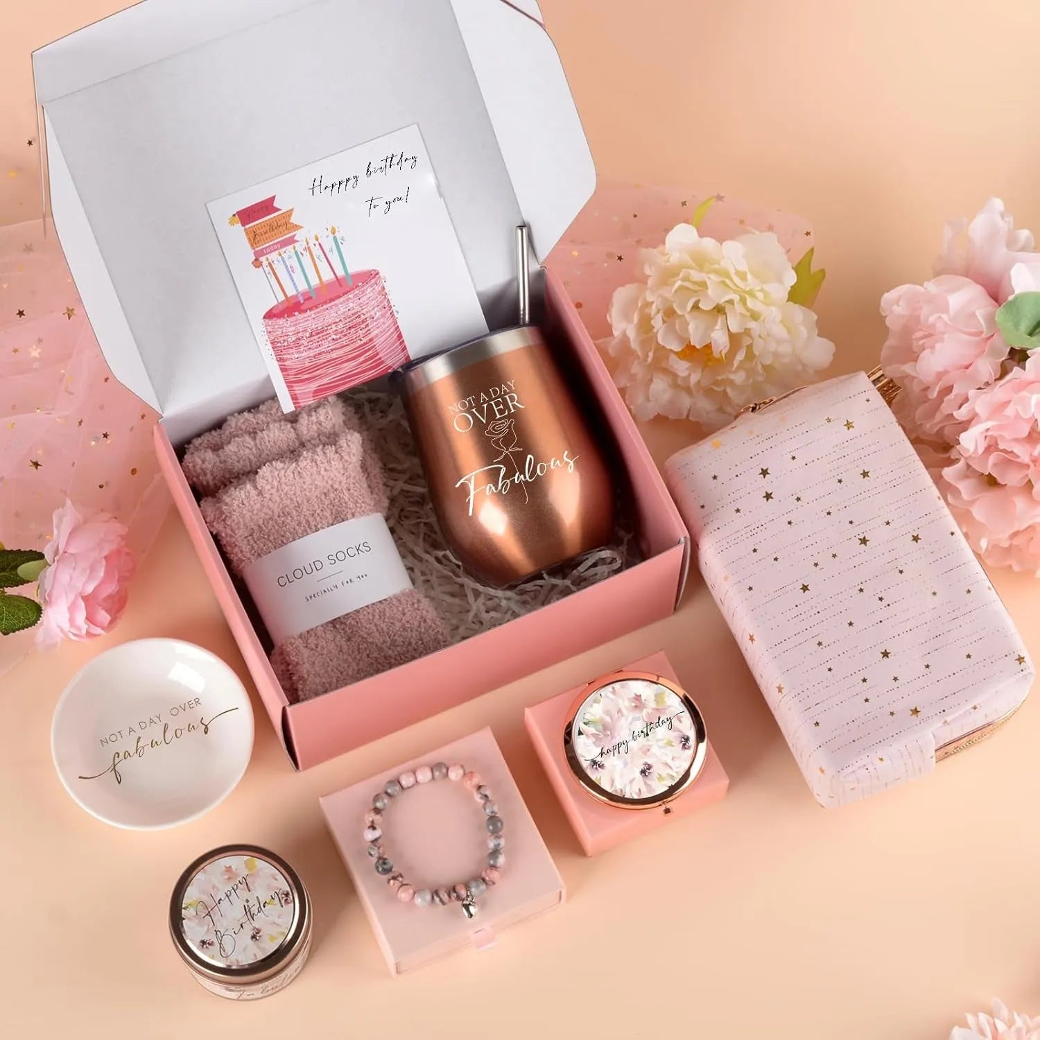 Soy wax aromatherapy candle bath set gift box showing modern design options.