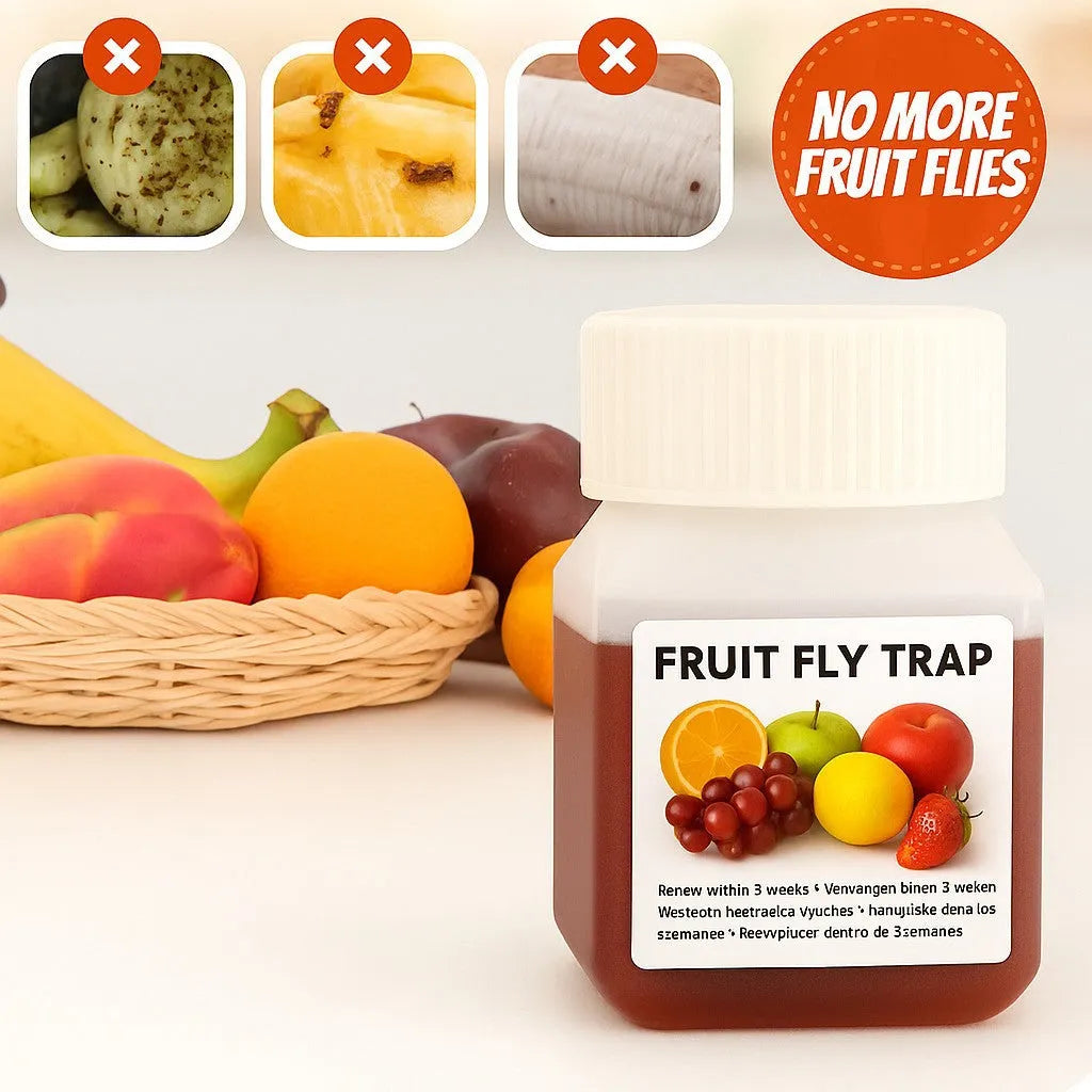 SK003 fruit fly bait liquid bottle with optional application funnel