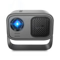 Black portable smart projector with 720p HD resolution and Android operating system