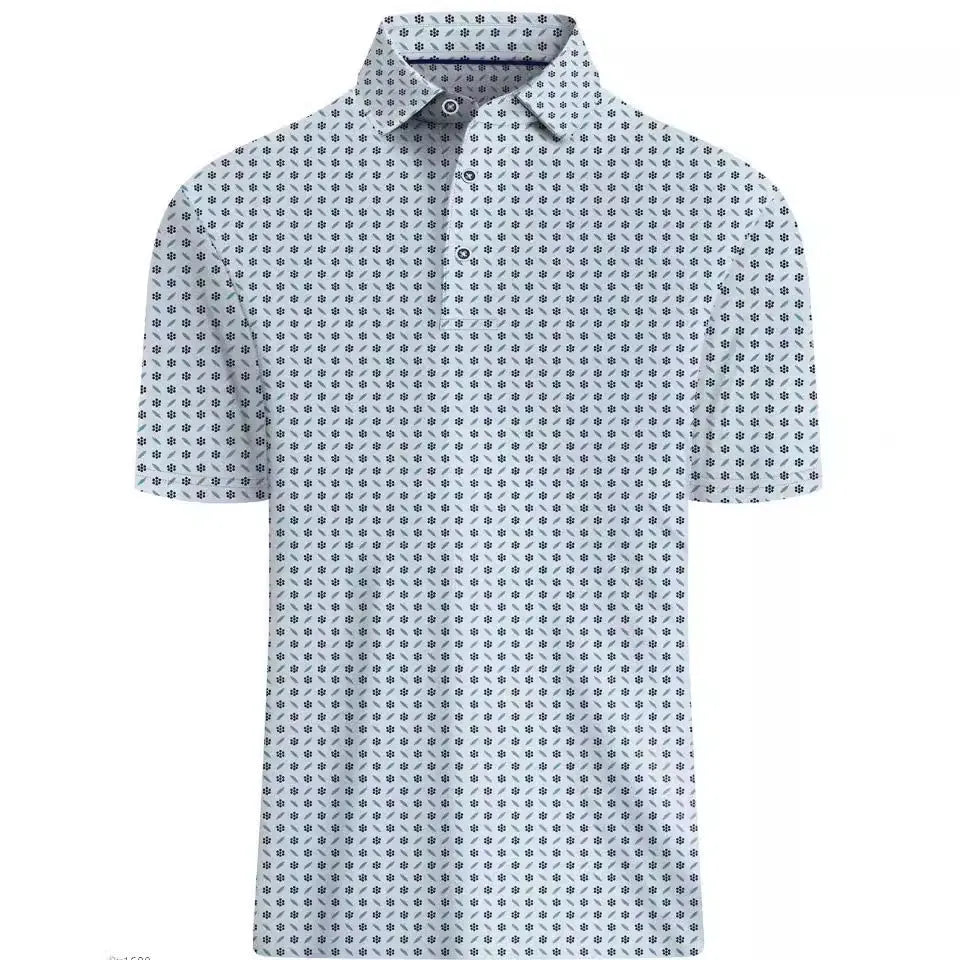 Men's 3D printed short sleeve t-shirt in Japanese retro style with zipper details on mesh fabric.