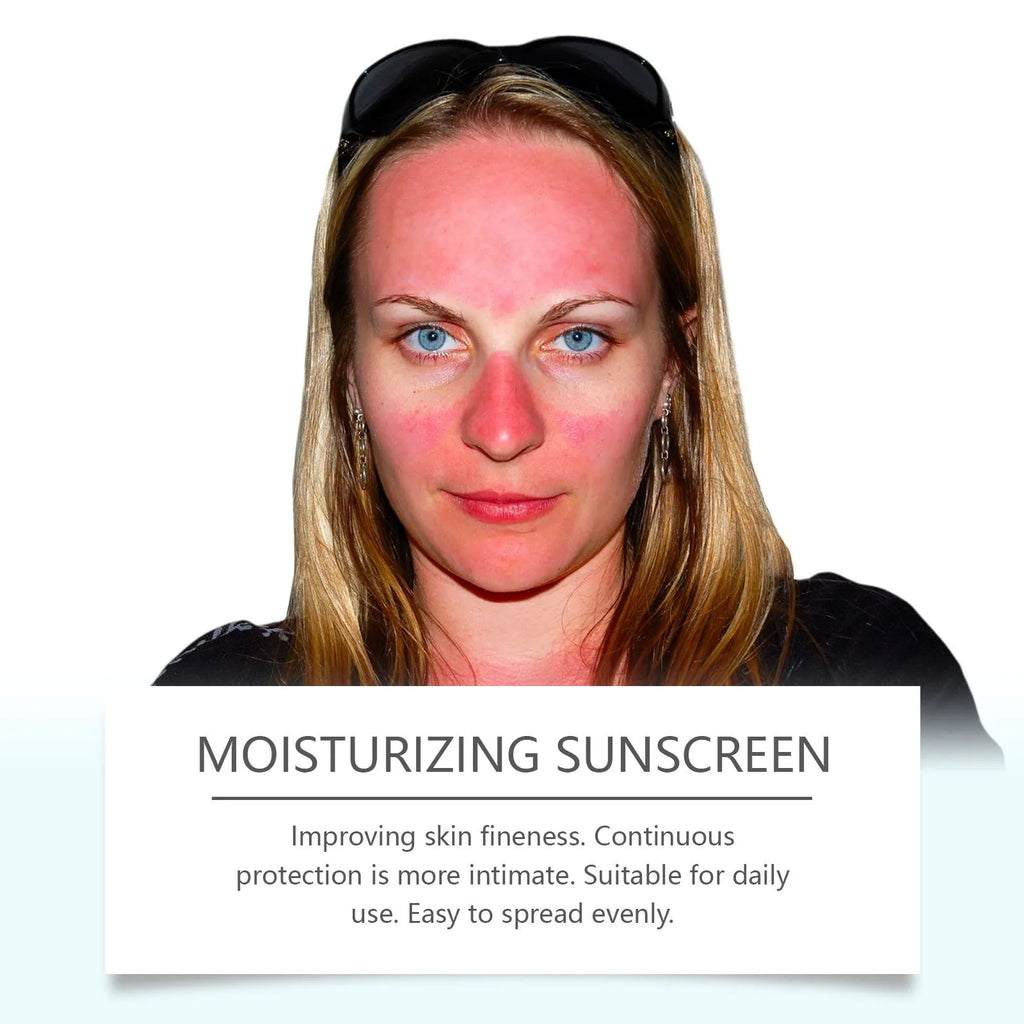 50g portable Snow Grass sunscreen tube with titanium dioxide and Centella Extract for facial UV protection