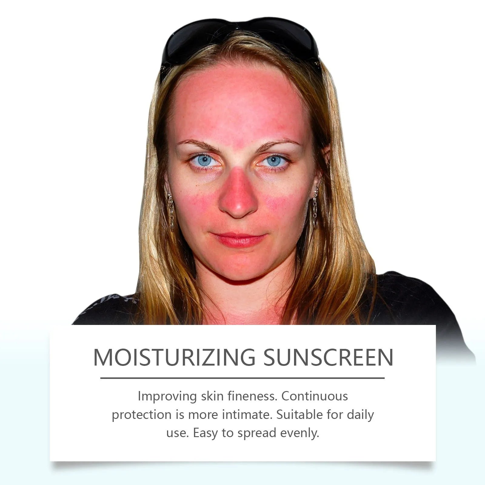 50g portable Snow Grass sunscreen tube with titanium dioxide and Centella Extract for facial UV protection