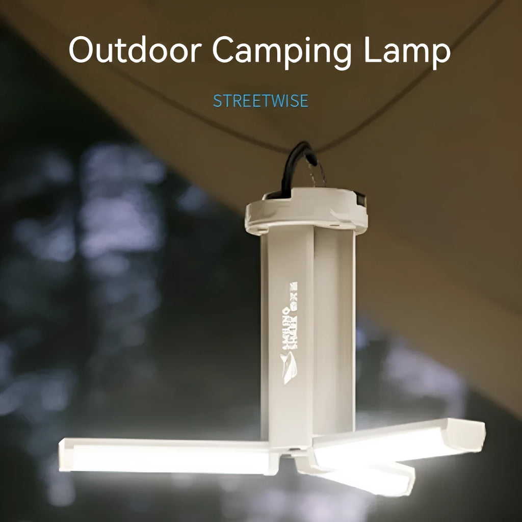 LY-0287B camping lamp with magnetic charging port and dimming controls