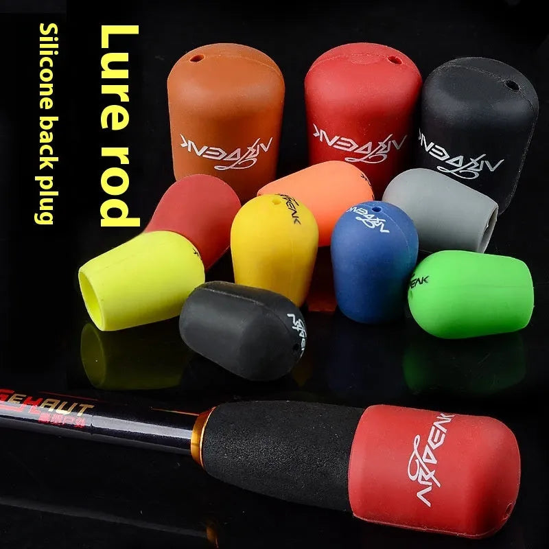 Fishing rod rear block non-slip fixed plug for lure rod with random colour finish