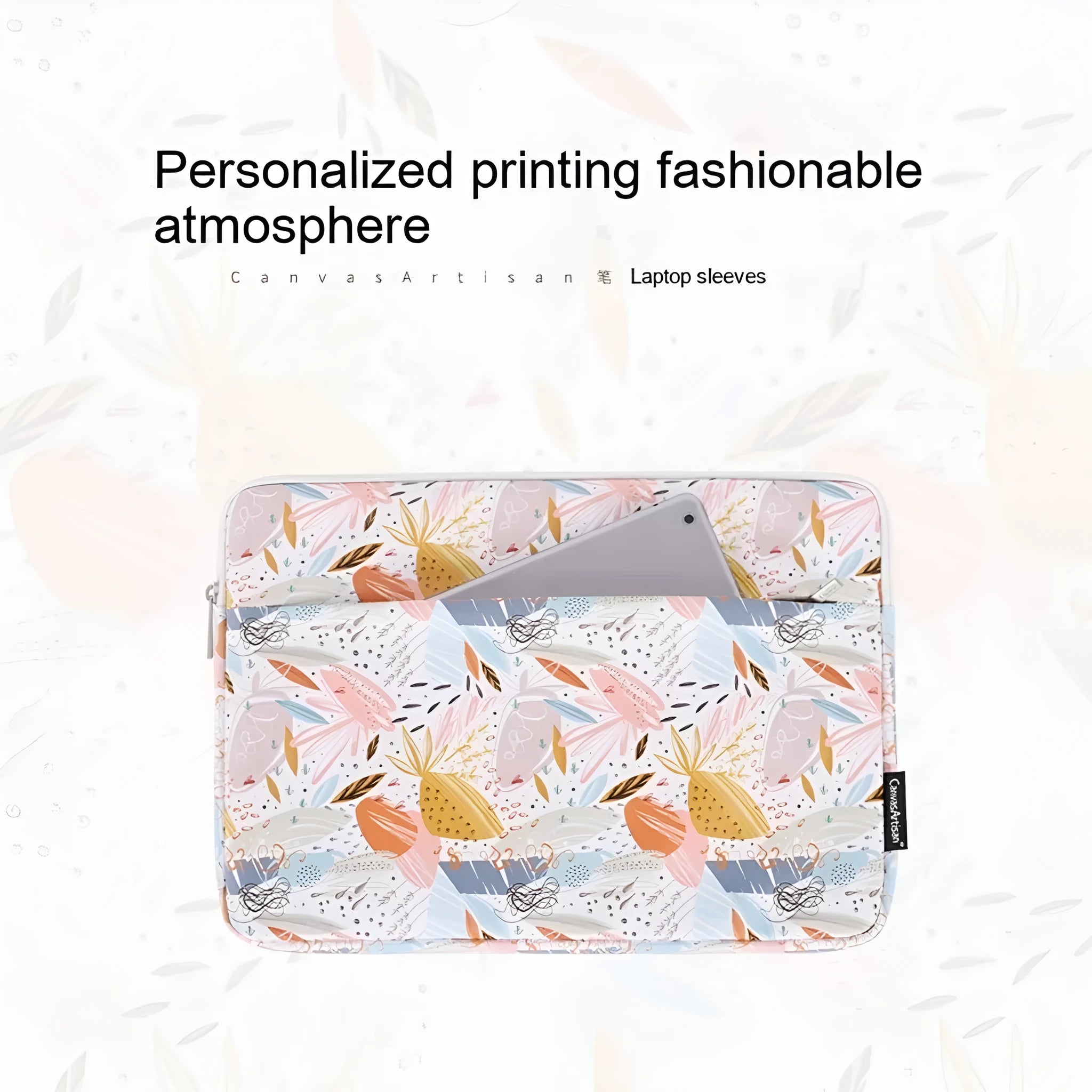 White waterproof 14 inch laptop inner bag made from PU leather material