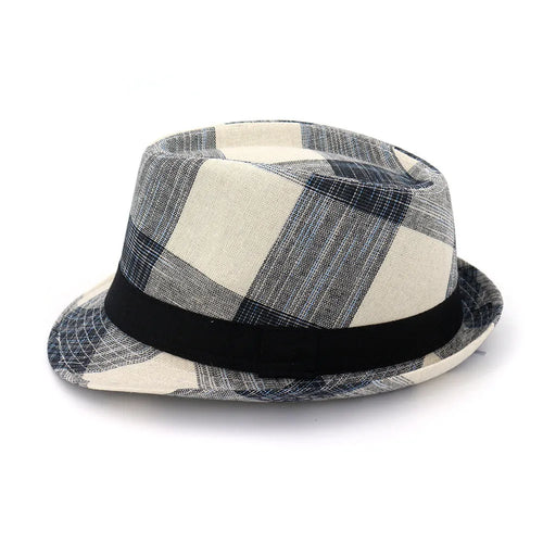 Casual blue bell crown sun hat with a 4.5cm brim for outdoor sun protection.