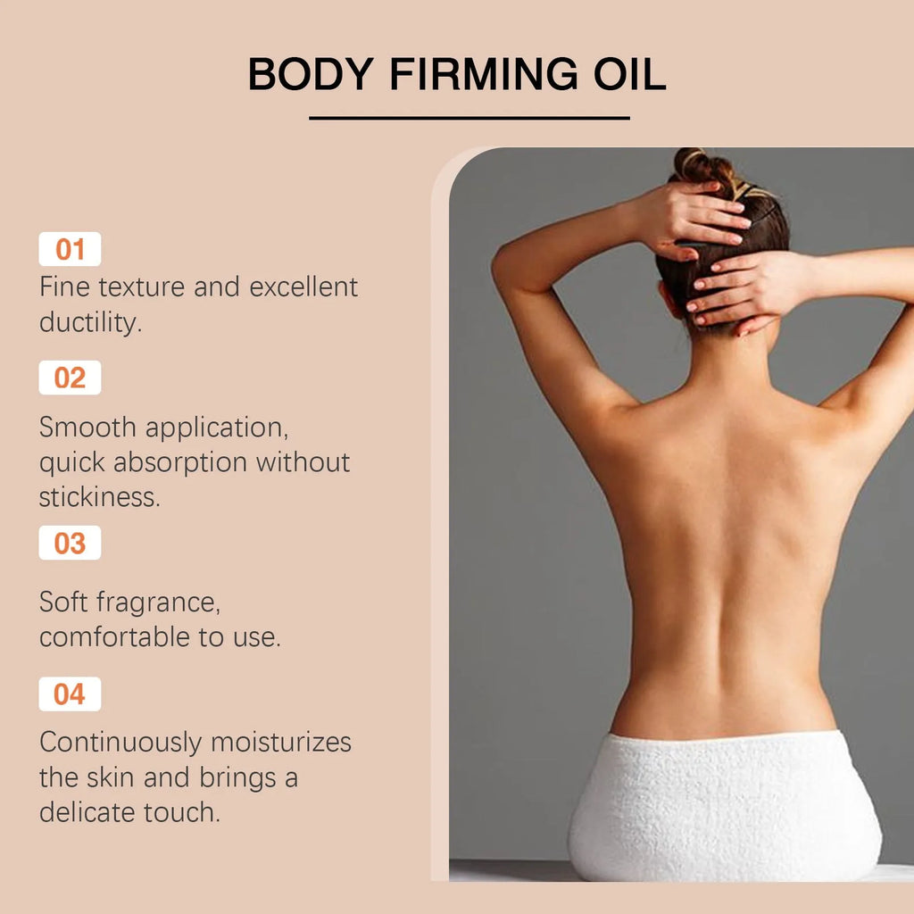100ml bottle of Nourishing and Firming Body Oil for dry skin.