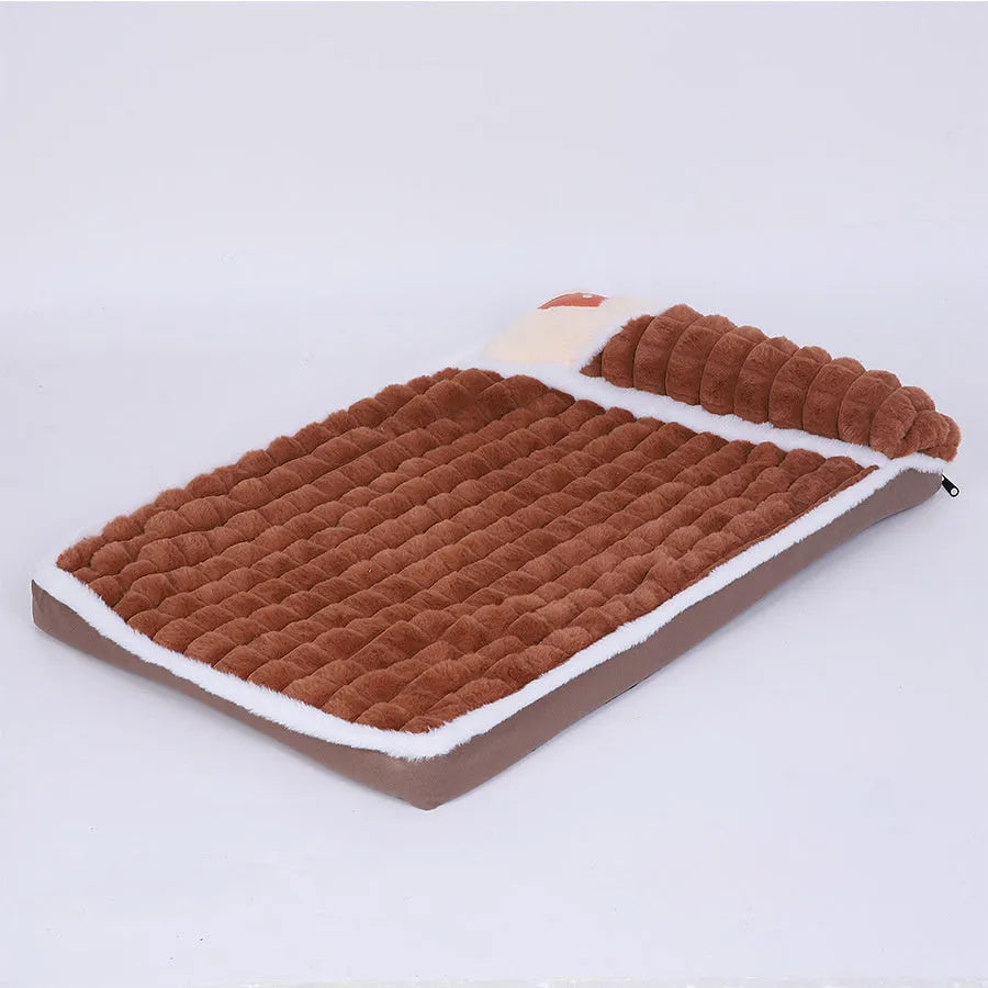 Washable thermal dog mat for large dogs with detachable cover in four sizes