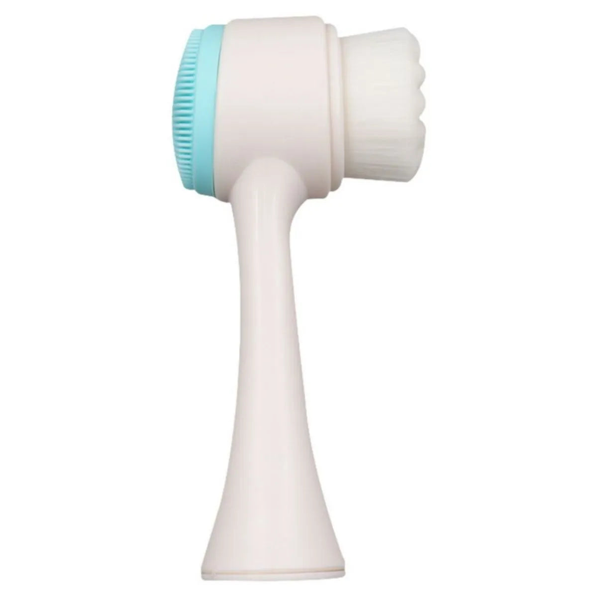 Blue pet paw brush with nylon bristles for dog and cat grooming