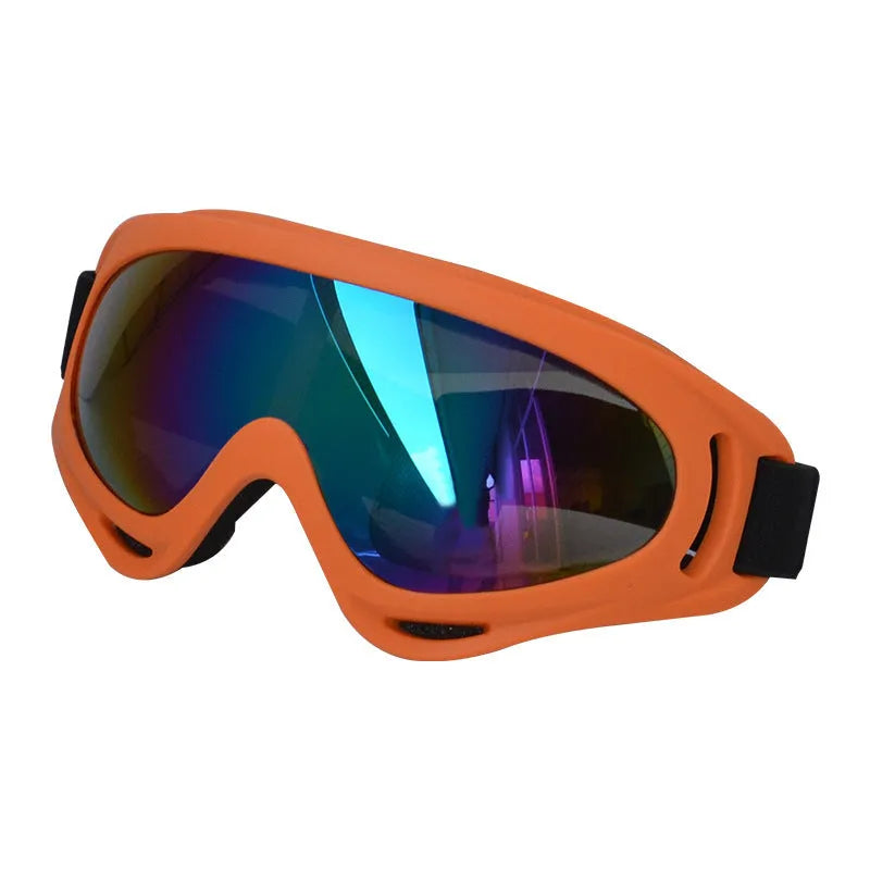Outdoor dog sunglasses with UV400 protection, Class 2 sunshade lenses, full-frame PC construction, available in eleven colours including army green and black