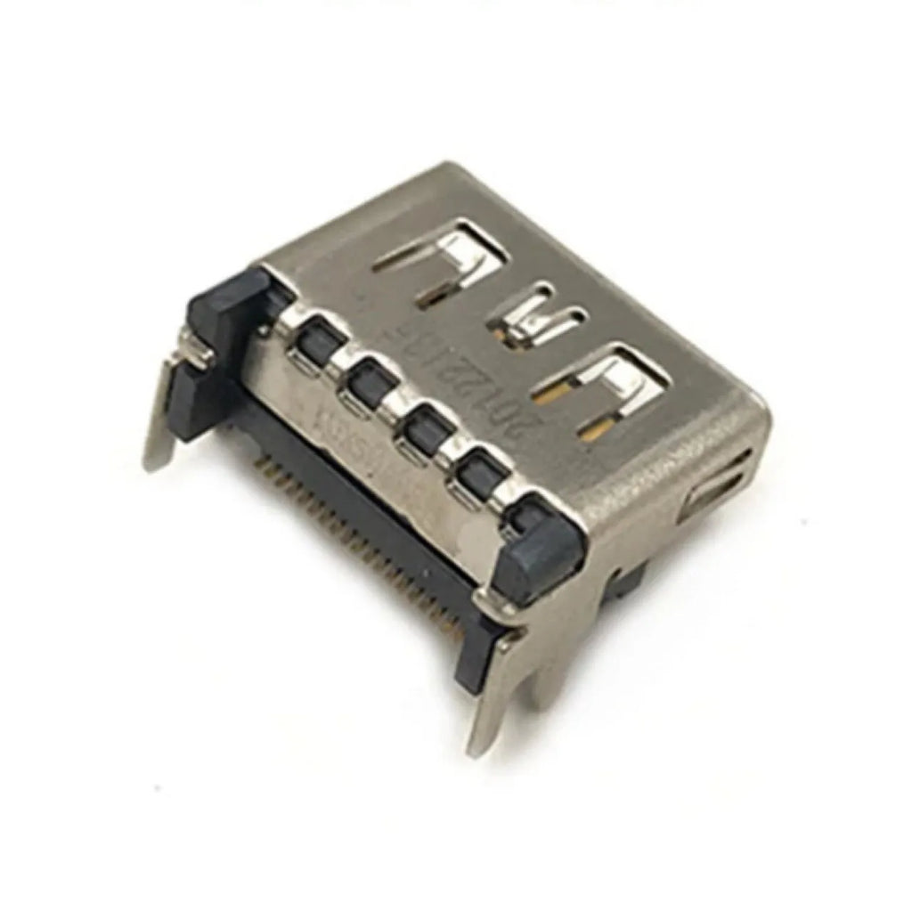 Silver HDMI interface host socket connector for gaming console port extension