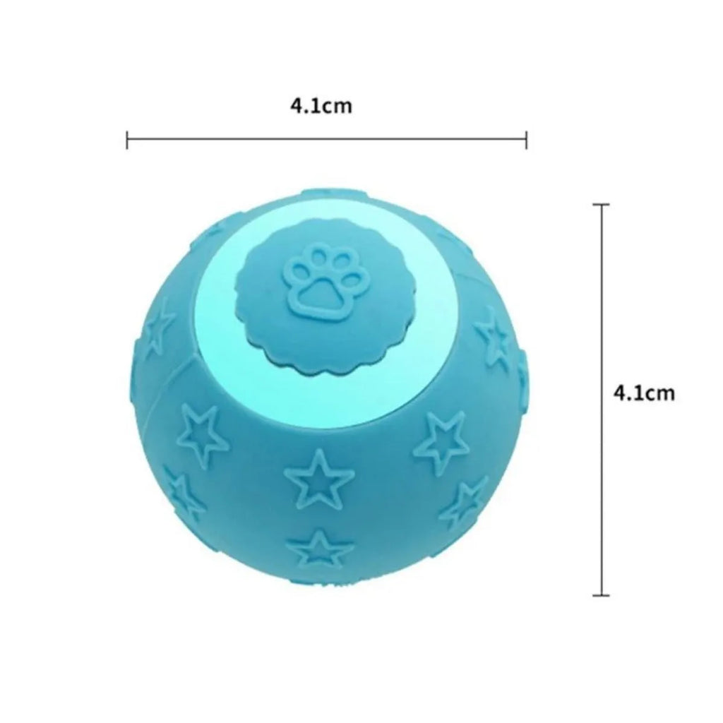 Smart ball cat toy 2 modes rechargeable interactive rolling ball for cats and small dogs blue colour