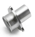 Silver car modified turbo silencer engine component for Volkswagen Golf GTI Audi EA888