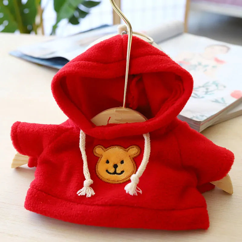 Blue balaclava-style dog hoodie made of soft cloth, shown on a model dog.