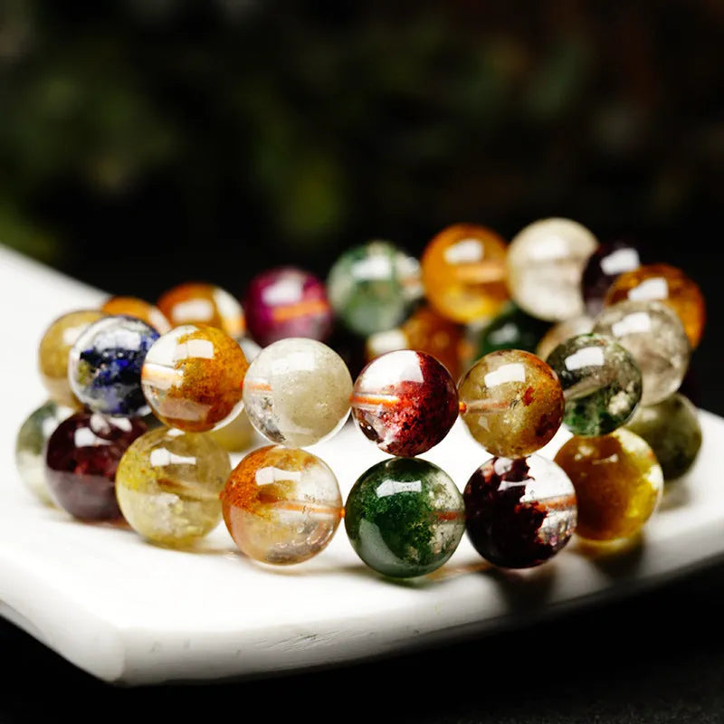 Crystal bracelet with colourful ghost cornucopia design measuring 10mm in circumference