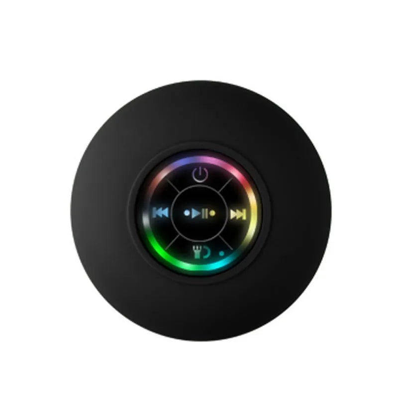 BTS07 large waterproof Bluetooth speaker with suction cup and light in six colour options.
