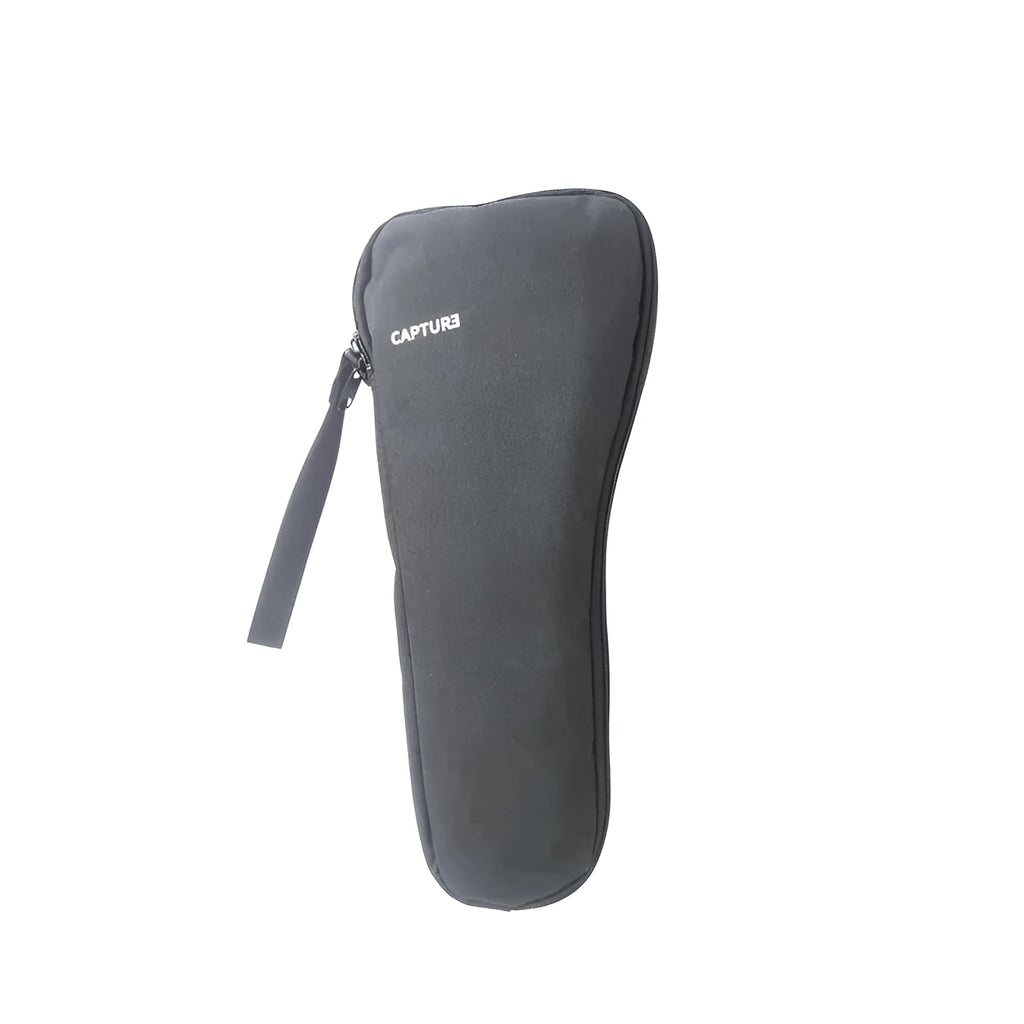 Black cloth storage bag for a mobile phone stabiliser and accessories