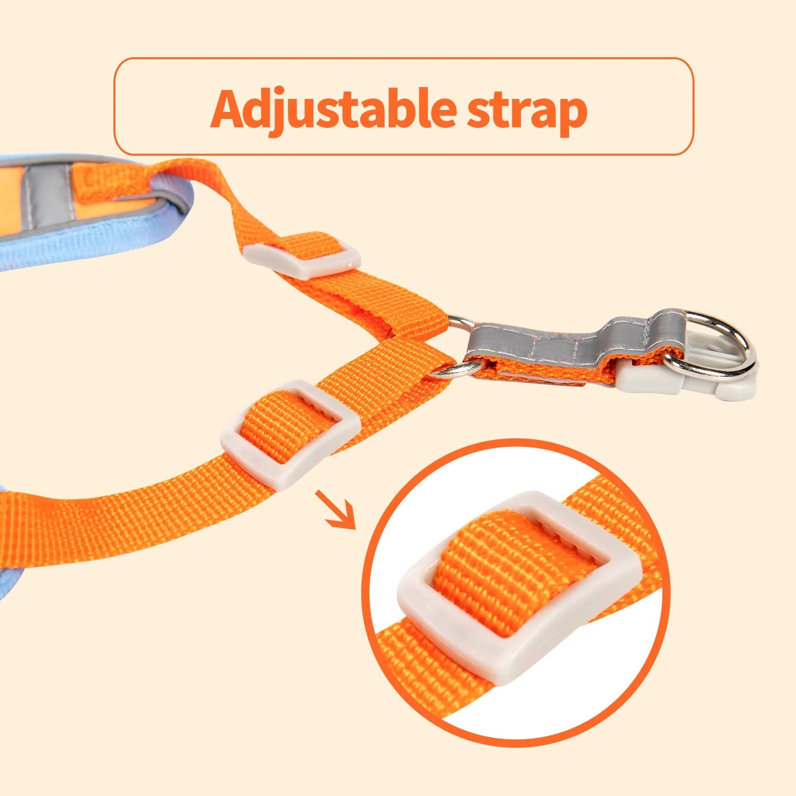 Adjustable dog harness with haulage rope system and chest strap in multiple colour options