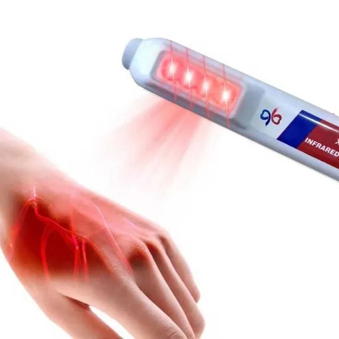 Handheld ultrasonic infrared pulse detector with rechargeable base and indicator lights