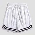 Men's gradient pattern cropped trousers in loose casual fit available in pink, grey, black and white colours