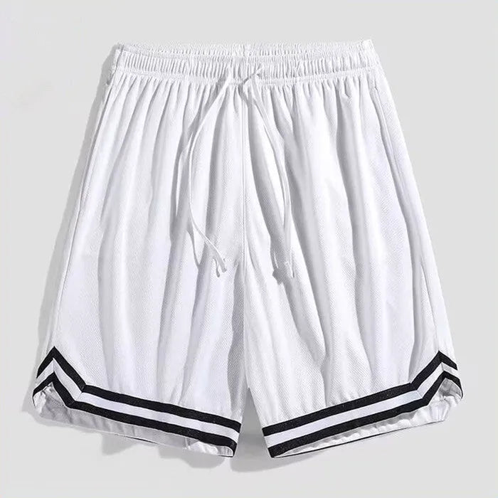 Men's gradient pattern cropped trousers in loose casual fit available in pink, grey, black and white colours