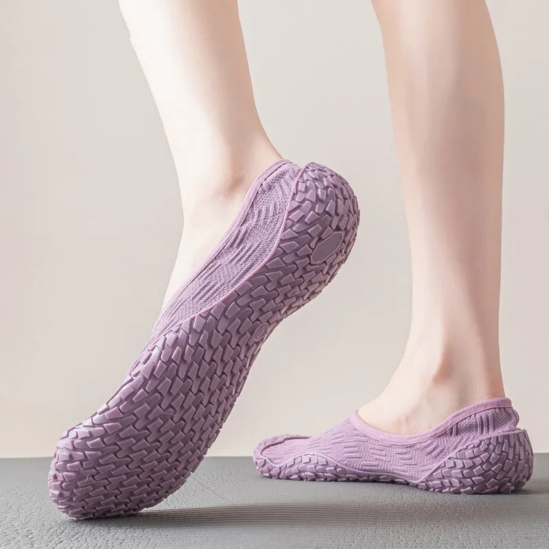 Women's indoor fitness shoes with mesh upper and rubber sole in multiple colour options