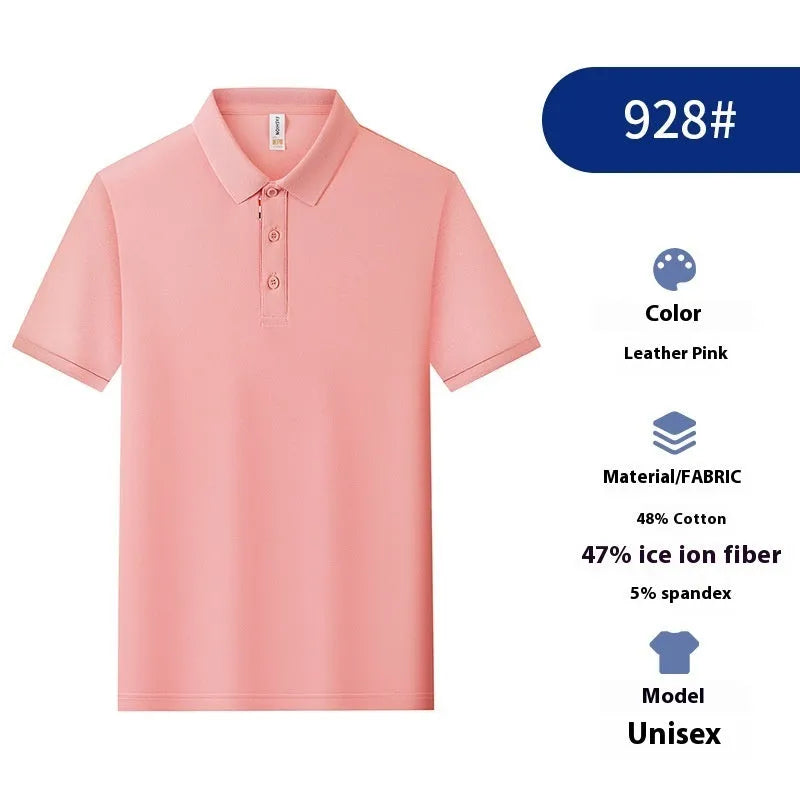 Solid colour cotton blend polo shirt for catering workwear in multiple colours and sizes.