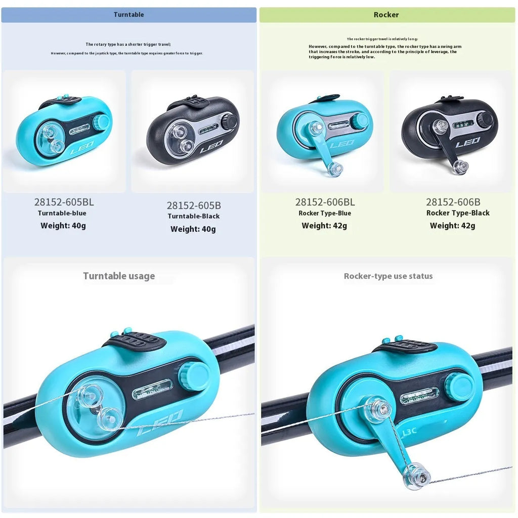 Intelligent automatic night fishing signal induction lamp with telescopic fishing rod alarm