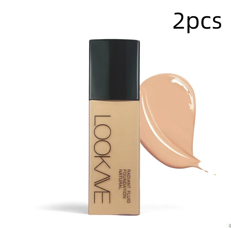 LOOKAVE matte liquid foundation bottle in Ivory White shade, 21g size