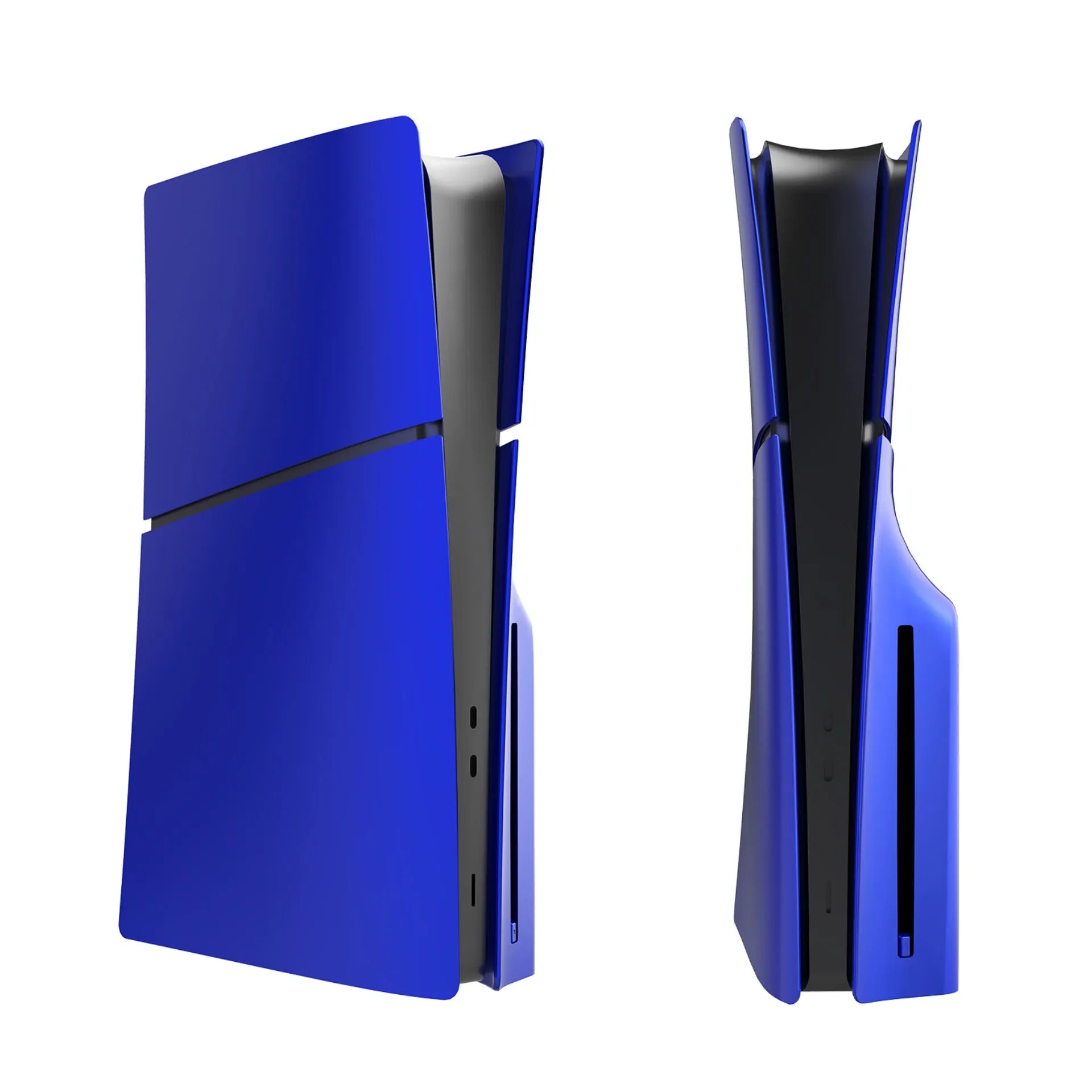 PS5 Slim replacement protective shell in ABS plastic showing front and side view