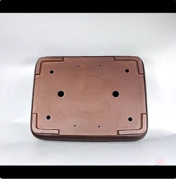 Handmade rectangular purple clay flower pot measuring 60 x 44 cm