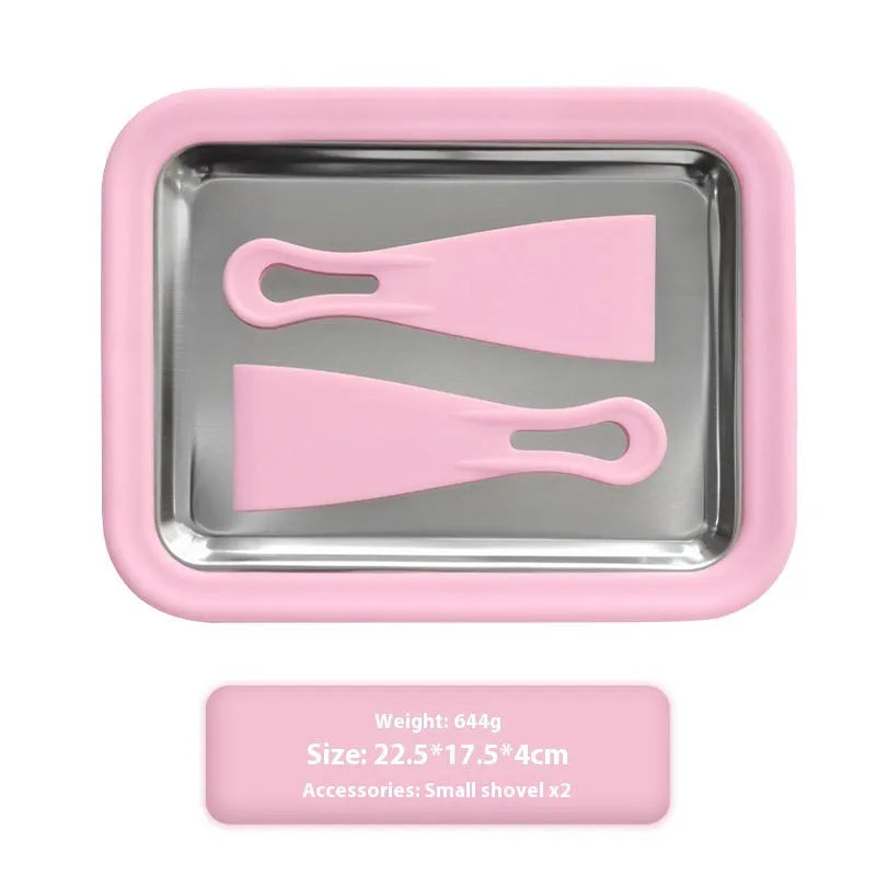 Children's handheld DIY fried yogurt machine in green, pink, rose red, or white colours