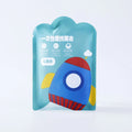 Disposable children's rain poncho in blue, yellow, orange, pink, green, and white colours with 13x9cm packaging