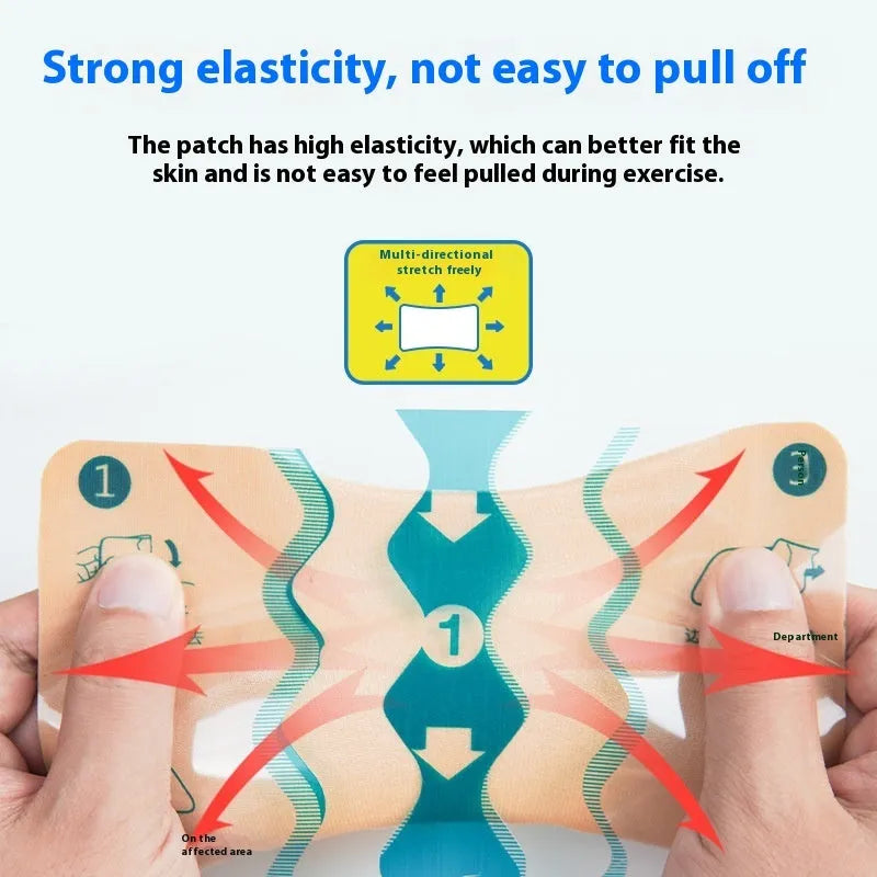 Pack of seven Japan pain relieving plasters with elastic fabric and far infrared heating