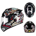 ABS full face motorcycle helmet shown in multiple sizes for men and women riders