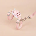 Colourful bee-shaped adjustable cat leash and harness set in pink, yellow, or blue.