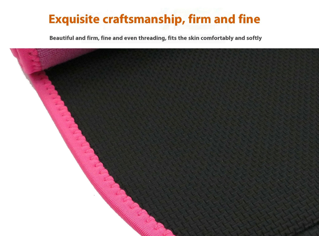 Neoprene lumbar support belt in black for running and fitness