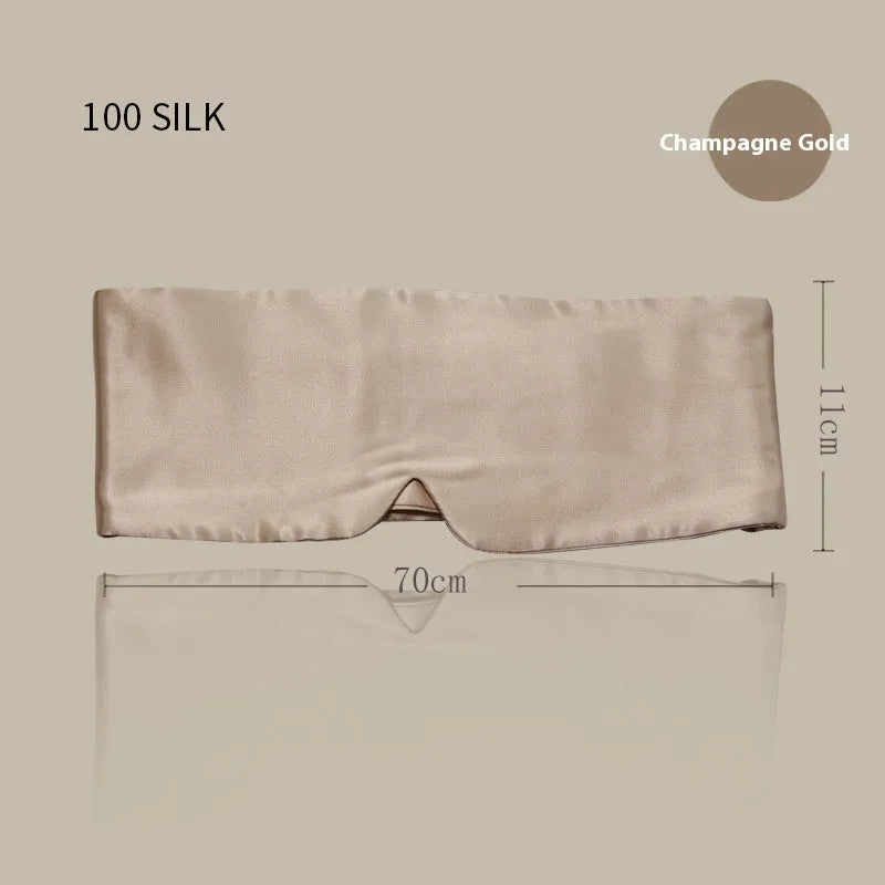 Silk sleep eye mask in multiple colour options with elastic headband strap