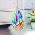 Rainbow electroplated crystal Christmas tree garden decoration pendant with hanging chain