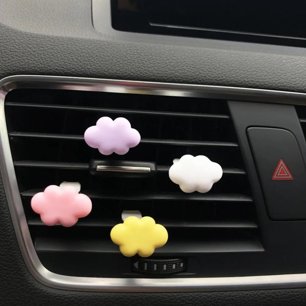 Resin car fragrance clip in six colour options for air vent decoration and aroma diffusion