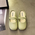 Ladies plastic baotou sandals in black, beige, or green, shown as flip flops.