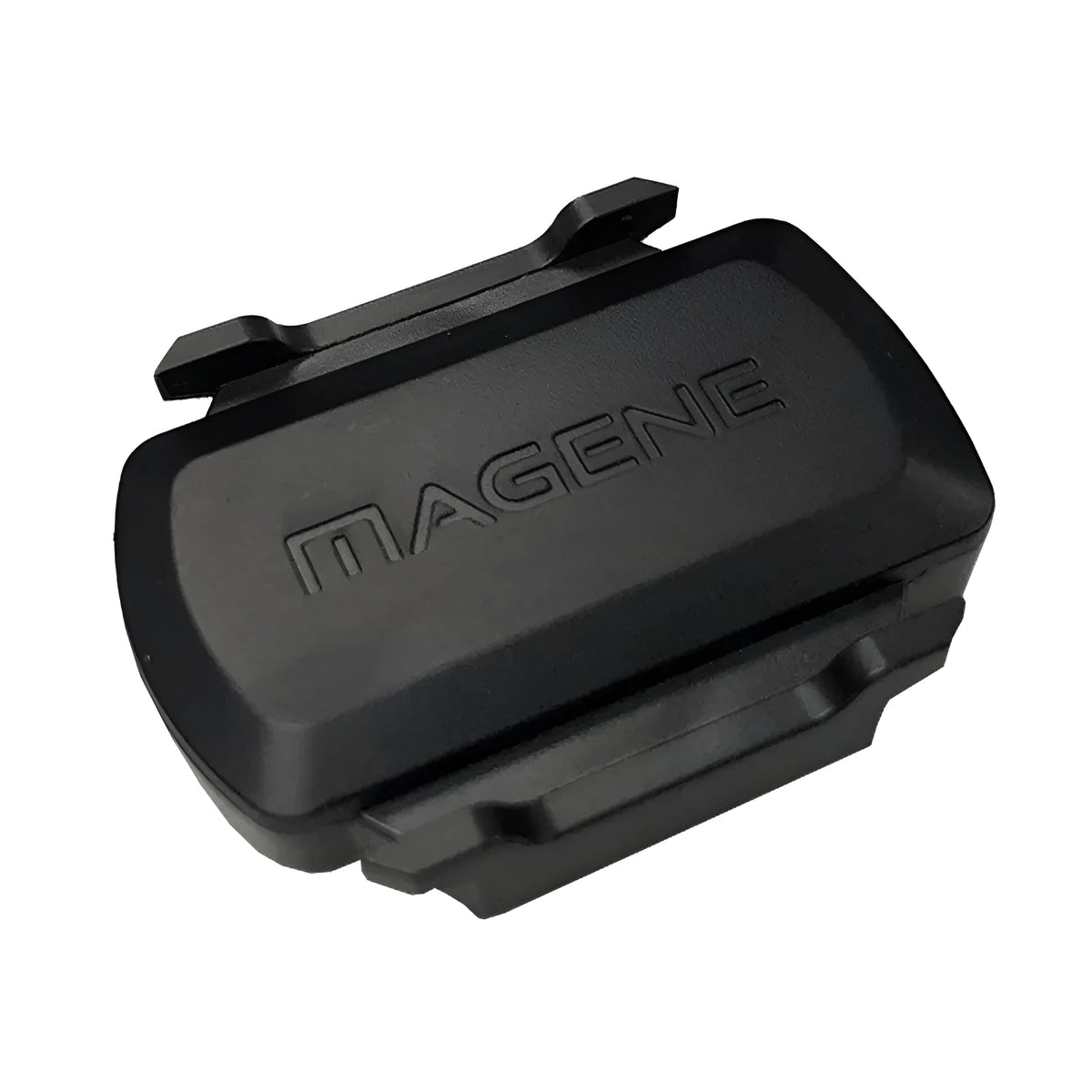 Black wireless speed cadence sensor with ANT+ and Bluetooth for cycling, S3+ ABS waterproof design